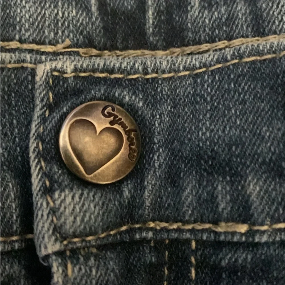 Gymboree Heart Pocket Blue Jeans Size 10 Adjustable Waist